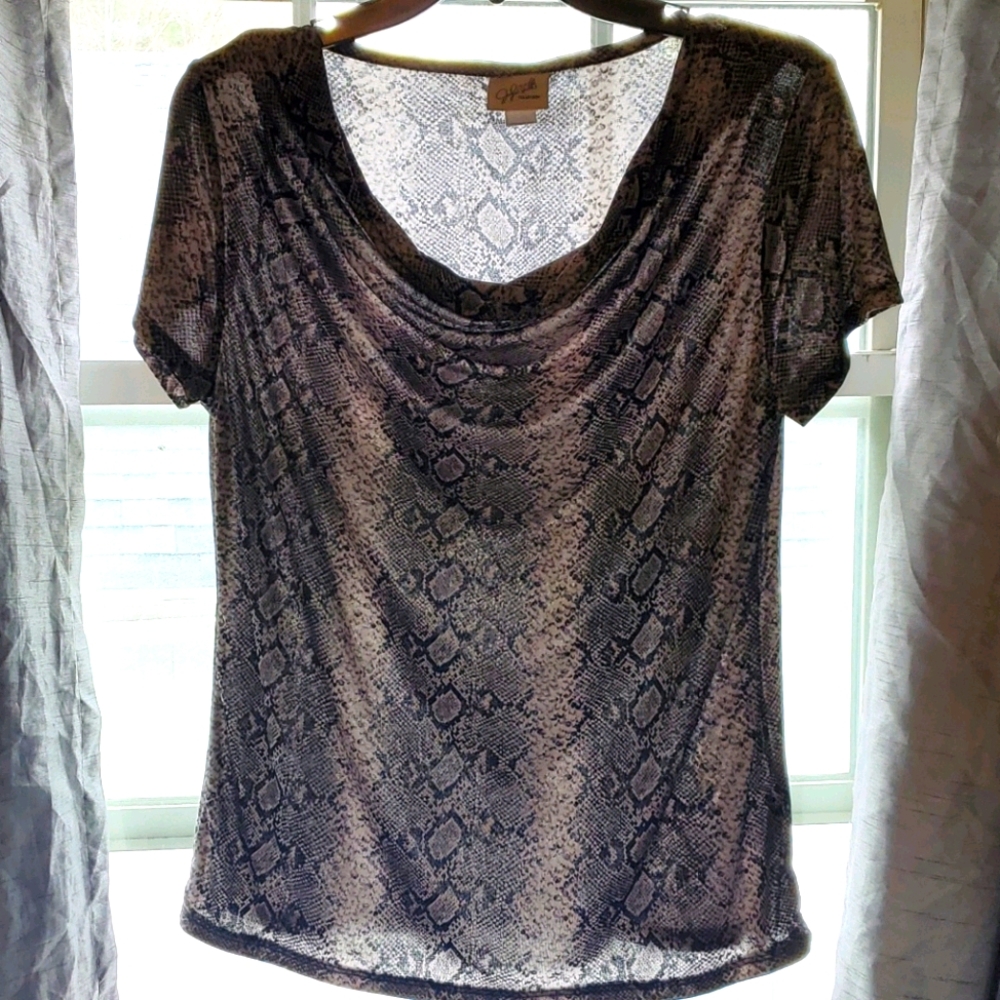 Soft Snake Skin Print Shirt